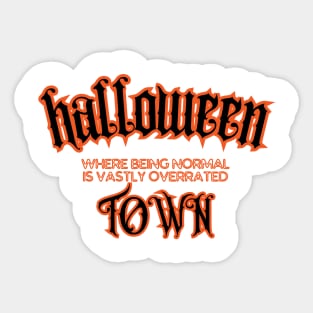 Halloween town Sticker